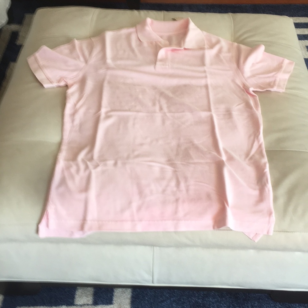Pink cotton polo
